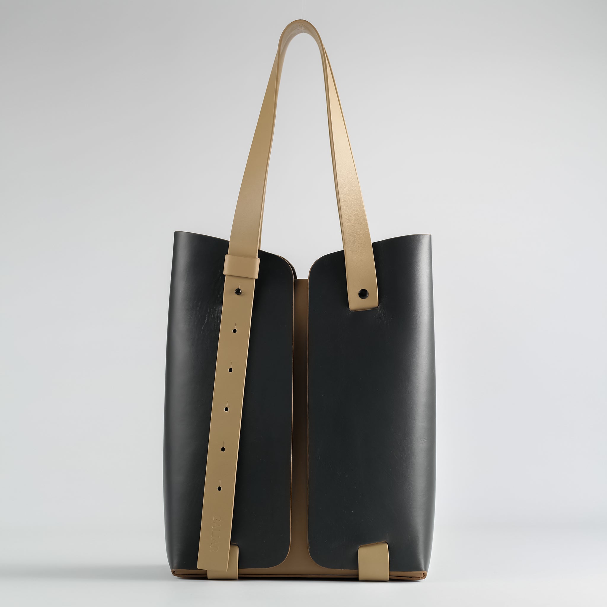 PRE ORDER - Panache vertical tote in Asphalt Espresso