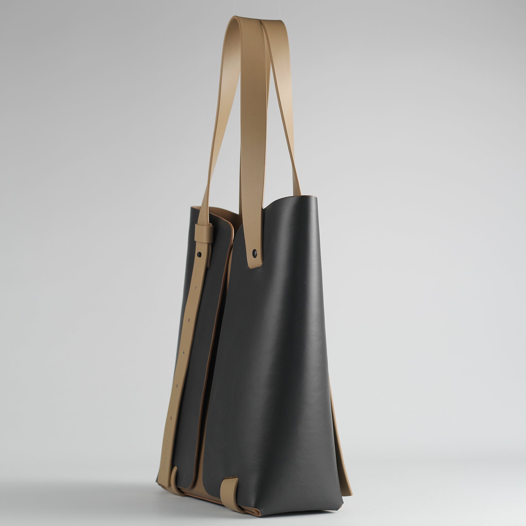 PRE ORDER - Panache vertical tote in Asphalt Espresso