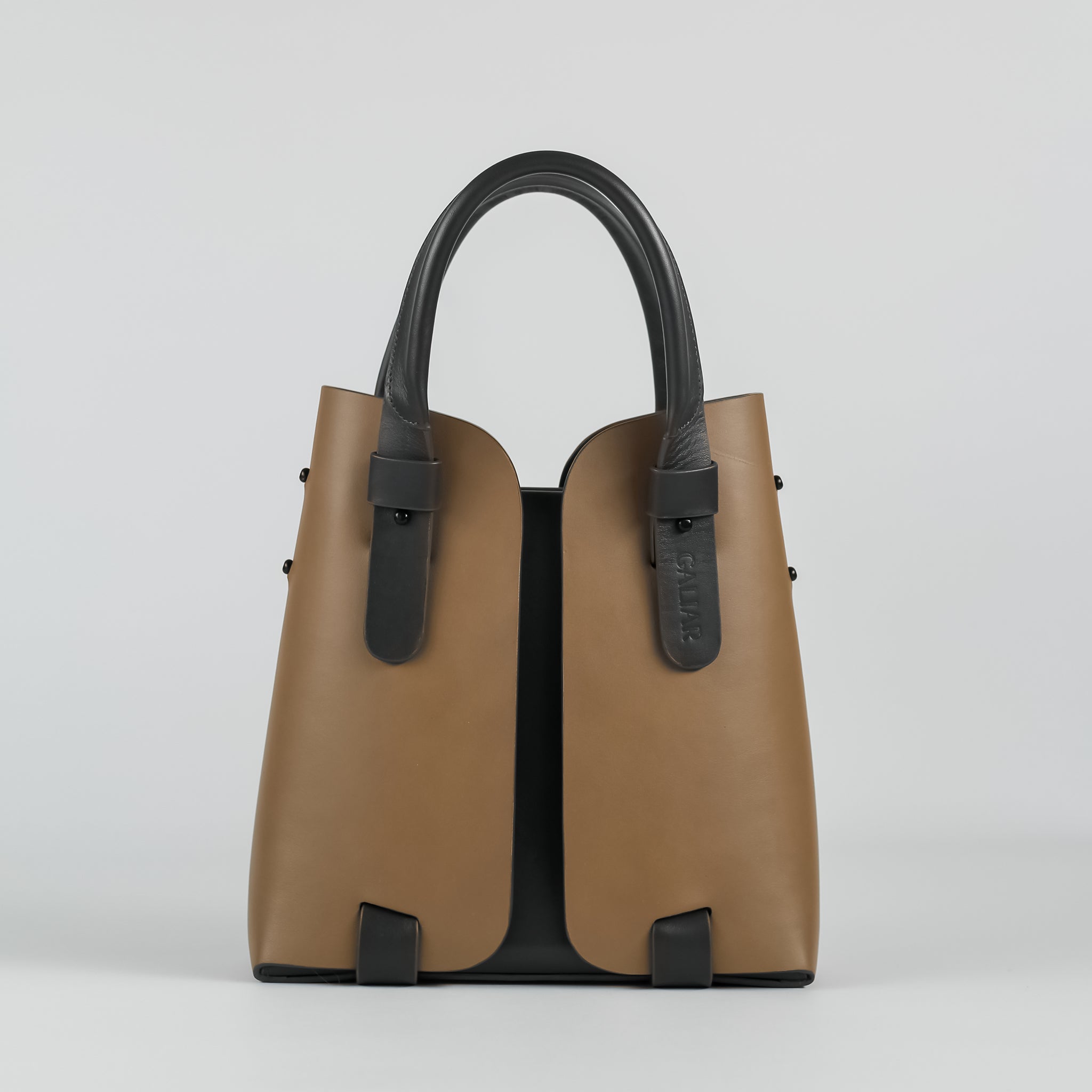 PRE ORDER - Panache square tote in Asphalt Espresso