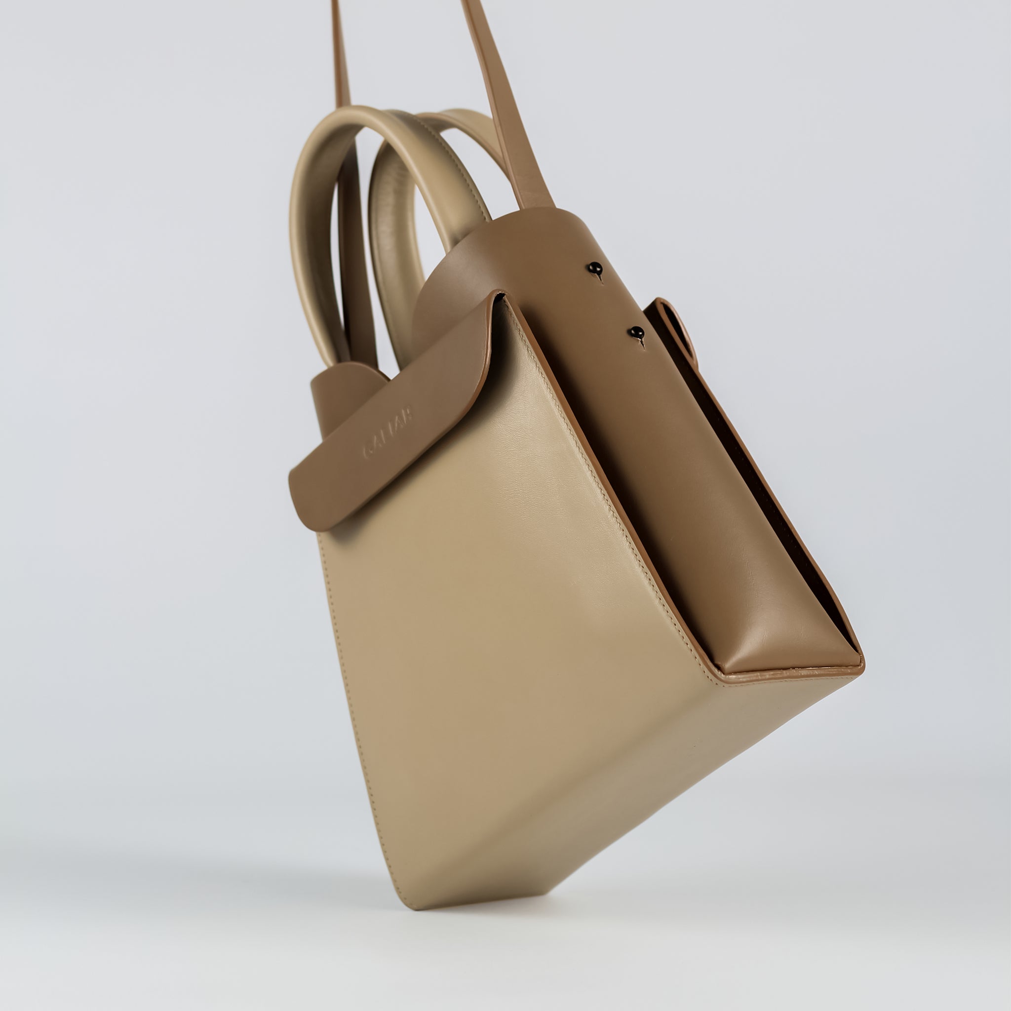 PRE ORDER - Reverie square tote in Cappuccino