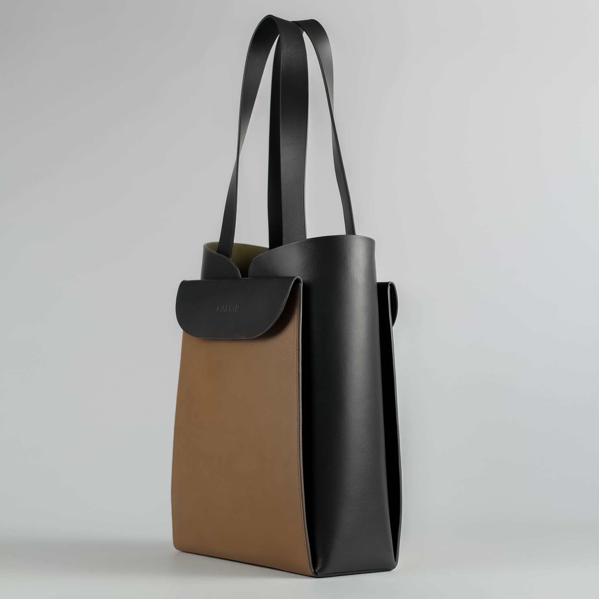 PRE ORDER - Reverie vertical tote in Asphalt Espresso